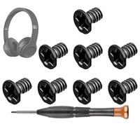 SOULWIT 8Pcs Archetto Viti di Ricambio per Beats Solo 2 & Solo 3 & Solo 4 Wireless On-Ear Cuffie - Nero