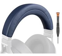 SOULWIT Aggiornato Archetto Ricambio per Corsair Virtuoso XT/SE RGB Gioco Senza Fili Cuffie, Copri Fascia con Pelle Proteica Più Morbida - Blu Marino