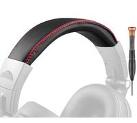 SOULWIT Archetto in Pelle Proteica per Oneodio Pro-10/Pro-30/Pro-50/Studio Monitor & Mixing DJ/A71/A70/Studio Wireless C/Studio Pro-C Y80B Cuffie, Ricambio Cuffie Fascia Copri Archetto Headband - Nero