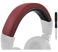 SOULWIT Copertura Archetto in pelle proteica per Audio Technica ATH M50, M50X, M50XWH, M50XBT, M50XBT2, M50S/LE, parte di ricambio per la riparazione del cuscinetto della fascia per la testa