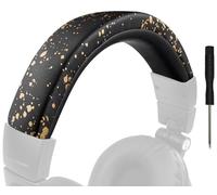 SOULWIT Copertura Archetto in pelle proteica per Audio Technica ATH M50, M50X, M50XWH, M50XBT, M50XBT2, M50S/LE, parte di ricambio per la riparazione del cuscinetto della fascia per la testa