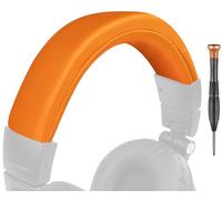 SOULWIT Copertura Archetto in pelle proteica per Audio Technica ATH M50, M50X, M50XWH, M50XBT, M50XBT2, M50S/LE, parte di ricambio per la riparazione del cuscinetto della fascia per la testa
