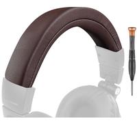 SOULWIT Copertura Archetto in pelle proteica per Audio Technica ATH M50, M50X, M50XWH, M50XBT, M50XBT2, M50S/LE, parte di ricambio per la riparazione del cuscinetto della fascia per la testa