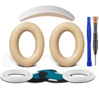 SOULWIT Cuscinetti auricolari+archetto+copriorecchie in silicone, kit di ricambio per Bose QuietComfort 25(QC25)/SoundLink Around-Ear II(SoundLink AE2)/SoundTrue Around-Ear II(SoundTrue AE 2)-Beige