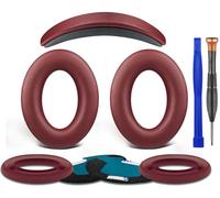 SOULWIT Cuscinetti auricolari+archetto+copriorecchie in silicone, kit di ricambio per Bose QuietComfort 25(QC25)/SoundLink Around-Ear II(SoundLink AE2)/SoundTrue Around-Ear II(SoundTrue AE 2)-Borgogna