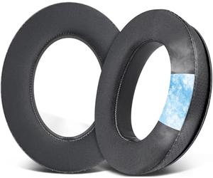 SOULWIT Cuscinetti Auricolari di Ricambio, Cuscinetti Auricolari per Kingston per HyperX Cloud Revolver, Revolver S Gaming Cuffie (Modello numero HX-HSCR-BK/NA & HX-HSCRS-GM/NA) - Revolver CG Nero