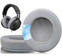 SOULWIT Cuscinetti Auricolari di Ricambio in Gel Refrigerante, per Razer Kraken 2019/Tournament Edition/Ultimate/Kitty,Cuscinetti Auricolari per Nari/Essential/Ultimate, Kraken X/V3 X