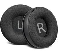 SOULWIT Cuscinetti Auricolari di Ricambio per AKG N60/N60NC con Cavo (non Adatti a N60NC Wireless) Cuffie, Cuscinetti Auricolari con Schiuma Antirumore, Tessuto a Rete Resistente - Nero