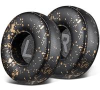 SOULWIT Cuscinetti Auricolari di Ricambio per AKG N60/N60NC Wireless (non adatti a N60NC Wired) On-Ear Cuffie, Cuscinetti auricolari con Schiuma ad Alta Densità-Oro Nero