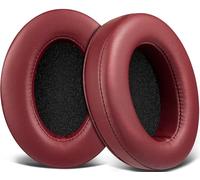 SOULWIT Cuscinetti Auricolari di Ricambio per HyperX Cloud I/II/III/Pro/Flight/Alpha, ATH M50X/M40X, SteelSeries Arctis 3/5/7/9X/Pro, Sony MDR 7506/V6, Turtle Beach Stealth 420X/600 - Borgoña