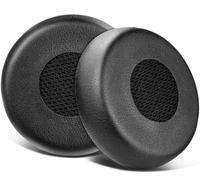 SOULWIT Cuscinetti Auricolari di Ricambio per Jabra Evolve 75 (75UC 75MS 75SE) Stereo Bluetooth Wireless Cuffie, Cuscinetti Auricolari con Schiuma ad alta Densità per I'isolamento dal Rumore - Nero