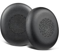 SOULWIT Cuscinetti Auricolari di Ricambio per Jabra Evolve2 65 Flex (non adatti ad altre cuffie) Cuffie, Cuscinetti Auricolari con Pelle Proteica più Morbida - Nero