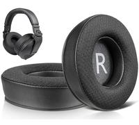 SOULWIT Cuscinetti Auricolari di ricambio per Pioneer DJ HDJ-X5/X5 BT, HDJ-X7,HDJ-X10, Cuscinetti Auricolari con Schiuma ad Alta Densità per Isolamento Rumore - Nero