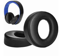 SOULWIT Cuscinetti Auricolari Di Ricambio per Sony Gold Wireless Playstation PS4 Headset, 2014 Version, Model CECHYA-0083 (Nero)