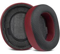 SOULWIT Cuscinetti Auricolari di Ricambio per Steelseries Arctis Nova Pro Wireless Cuffie, Cuscinetti Auricolari con Schiuma Antirumore ad Alta Densità, Spessore Aggiunto - Borgogna