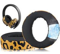 SOULWIT Cuscinetti Auricolari in gel di Raffreddamento per Sony Cuffie New Gold Wireless PS4, Cuscinetti Auricolari di ricambio per Versione 2018, Modello di Cuffia CUHYA-0080 - Strisce Tigre