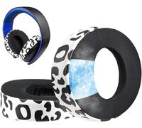 SOULWIT Cuscinetti Auricolari in Gel di Raffreddamento per Sony Gold Wireless PS4 Headset, Padiglioni di Ricambio per la Versione 2014, Modello di Cuffia CECHYA-0083 (Leopardo delle Nevi)