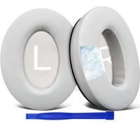 SOULWIT Cuscinetti Auricolari in Gel Refrigerante di Ricambio per Bose QuietComfort 45 (QC45)/(QC SE)/New Quiet Comfort Wireless Cuffie Over-Ear,con Schiuma Antirumore ad Alta Densità-Bianco