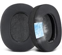 SOULWIT Cuscinetti Auricolari in Gel Refrigerante per Razer Barracuda Pro Cuffie (Non Adatte a Barracuda/Barracuda X), Padiglioni Cuffie con Schiuma Antirumore, Tessuto Seta Ghiaccio - Nero