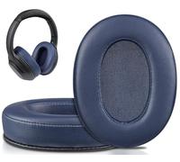 SOULWIT Cuscinetti Auricolari in Pelle di Agnello per Sony WH-XB900N/WH-CH710N/WH-CH720N/WH-RF400/MDR-RF895RK Cuffie, Padiglioni con Schiuma ad Alta Densità - Blu