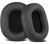 SOULWIT Cuscinetti Auricolari Micro Scamosciata Ricambio per Audio Technica ATH M50X M50XBT M50RD M40X M30X M20X MSR7 SX1 Monitor Cuffie, Padiglioni con Schiuma Ad Alta Densità - Nero
