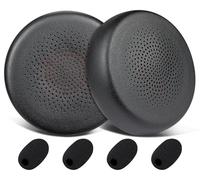 SOULWIT Cuscinetti Auricolari per Yealink BH70/WH64 Cuffie, inclusi 4 Copri Schiuma per Microfono