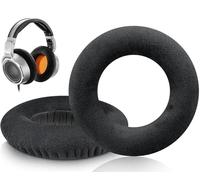 SOULWIT Cuscinetti Auricolari Professionali di Ricambio in Velluto per Neumann NDH 30 (NDH30) Studio Cuffie, Padiglioni Cuffie con Schiuma ad Alta Densità - NDH 30 Velour Nero