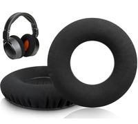 SOULWIT Cuscinetti Auricolari Professionali in Panno Nano Ricambio per Neumann NDH 20 (NDH20) Studio Cuffie, Padiglioni Cuffie con Schiuma ad Alta Densità - NDH 20 NC Nero