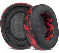 SOULWIT Cuscinetti Auricolari Ricambio in Tessuto a Rete per Steelseries Arctis Nova Pro Wireless/Arctis Nova Elite Cuffie, Padiglioni con Schiuma Ad Alta Densità per l'Isolamento Acustico