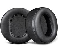 SOULWIT Cuscinetti Auricolari Ricambio per Audeze LCD-2, LCD-2C, LCD-3, LCD-4, LCD-4Z, LCD-MX4, LCD-X, LCD-XC Cuffie, Cuscini con Morbida Pelle Proteica e Schiuma di Memoria ad Alta Densità - Nero