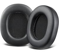 SOULWIT Cuscinetti Auricolari Ricambio per Audio Technica ATH M70X Cuffie, Padiglioni Auricolari in Morbida Pelle Proteica e Schiuma Memory ad Alta Densità - Nero