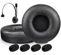 SOULWIT Cuscinetti Auricolari Ricambio per Jabra Engage 55/65/75 (Versione Mono) (Non adatto a Engage 50, Engage 55/65/75 Versione Stereo) Cuffie, Padiglioni con Schiuma ad Alta Densità - Mono Nero