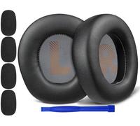 SOULWIT Cuscinetti Auricolari Ricambio per JBL Quantum 600/610/800/810/910/910X/910P Cuffie Wireless, Padiglioni in Morbida Pelle Proteica e Schiuma Memory ad Alta Densità - Nero