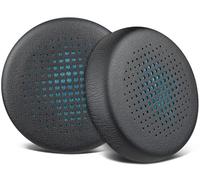 SOULWIT Cuscinetti Auricolari Ricambio per JLab Go Work/Go Work Gen 2 Wireless Cuffie, Padiglioni Cuffie per Orecchie con Morbida Pelle Proteica e Schiuma di Memoria ad Alta Densità - Nero