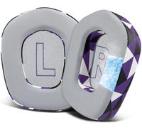 SOULWIT Cuscinetti Auricolari Ricambio per Logitech G733 G335 G535 Lightspeed Gioco Wireless Cuffie, Padiglioni Auricolari con Schiuma di Isolamento del Rumore