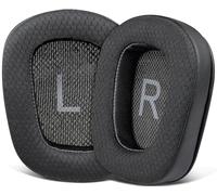 SOULWIT Cuscinetti Auricolari Ricambio per Logitech G930 G933 G933S G935 G633 G633S G635 G533 G430 G431 G432 G433 G35 Gaming Cuffie,Tessuto Sostituzione Padiglioni per G332 G230 G231 G233 Cuffie