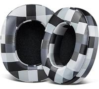 SOULWIT Cuscinetti Auricolari Ricambio per Skullcandy Hesh 3/ANC/Evo & Crusher Wireless/ANC/Evo & Venue ANC Over-Ear Cuffie, Padiglioni con Morbida Pelle Proteica, Schiuma Antirumore