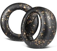 SOULWIT Cuscinetti Auricolari Ricambio per Sony per PlayStation PS5 Pulse Elite Wireless Cuffie, Cuscinetti Auricolari con Morbida Pelle Proteica, Schiuma Antirumore - Oro Nero