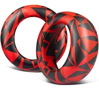 SOULWIT Cuscinetti Auricolari Ricambio per Sony per PlayStation PS5 Pulse Elite Wireless Cuffie, Cuscinetti Auricolari con Morbida Pelle Proteica, Schiuma Antirumore - Pulse Elite PL Tempesta Rossa