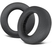 SOULWIT Cuscinetti Auricolari Ricambio per Sony Playstation 5 Pulse PS5 3D Wireless Cuffie, Cuscini Auricolari con Schiuma di Isolamento Acustico-MF Nero