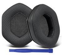 SOULWIT Cuscinetti Auricolari Ricambio per V-Moda Crossfade 1/2/3 Wireless, M-100/M-100 Master, LP2/LP Cuffie, Padiglioni con Tessuto a Maglia Resistente e Schiuma ad Alta Densità - Nero