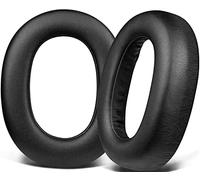 SOULWIT Cuscinetti Auricolari Sostitutivi Professionali per Jabra Elite 85h cuffie over-ear Wireless, Padiglioni per le Orecchie in Pelle Sintetica Morbida e Schiuma Isolante del Rumore - Nero