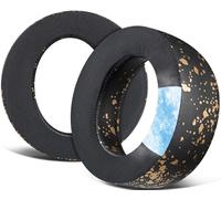 SOULWIT Cuscinetti di Gel Rinfrescante Ricambio per Sony per PlayStation PS5 Pulse Elite Wireless Cuffie, Cuscinetti Auricolari con Schiuma di Isolamento dal Rumore - Nero Oro