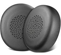 SOULWIT Cuscinetti di ricambio per Jabra Evolve2 75 (Non adatti a Evolve 75), Cuscinetti per cuffie con Pelle Sintetica più Morbida, Schiuma di Isolamento Acustico-Nero