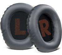 SOULWIT Cuscinetti di Ricambio Professionali per JBL Quantum 100/100X/100P/100M2 (Q100/Q100X/Q100P/Q100M2), Quantum 350 (Q350) Cuffie, Padiglioni Auricolari con Schiuma ad Alta Densità, Pelle Proteica