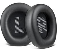 SOULWIT Cuscinetti di Ricambio Professionali per JBL Quantum 100/100X/100P/100M2 (Q100/Q100X/Q100P/Q100M2), Quantum 350 (Q350) Cuffie, Padiglioni Auricolari con Schiuma ad Alta Densità, Pelle Proteica
