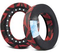 SOULWIT Cuscinetti in Gel di Raffreddamento per Corsair HS70/Pro HS60/Pro HS50/Pro HS75 XB Cuffie, Cuscinetti Auricolari con Isolamento Acustico-Tempesta Rossa