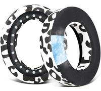 SOULWIT Cuscinetti in Gel di Raffreddamento per Corsair HS70/Pro HS60/Pro HS50/Pro HS75 XB Cuffie, Cuscinetti Auricolari con Isolamento Acustico-Leopardo delle Nevi