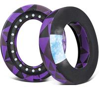 SOULWIT Cuscinetti in Gel di Raffreddamento per Corsair HS70/Pro HS60/Pro HS50/Pro HS75 XB Cuffie, Cuscinetti Auricolari con Isolamento Acustico-Viola Nero