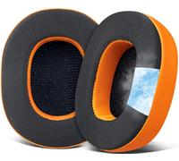 SOULWIT Cuscinetti in Gel di Raffreddamento per Skullcandy Hesh 3/ANC/Evo & Crusher Wireless/ANC/Evo/360 & Venue ANC Cuffie Over-Ear, Cuscinetti con Pelle Proteica Morbida Aggiornata-Arancione
